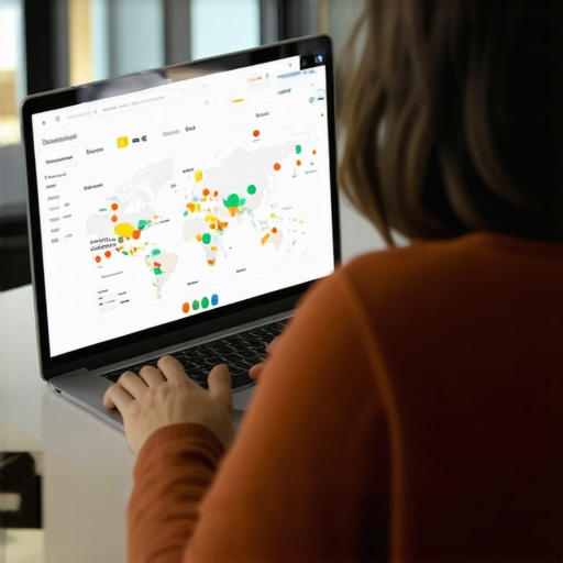 Effective Local SEO Management Tools Person using SEO tools to monitor Google Maps rankings and citations