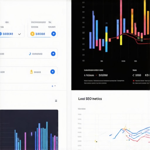 Screenshot of Google Search Console displaying local search metrics and performance data