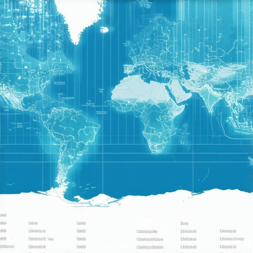 Digital map with analytics layers representing complex local ranking algorithms.