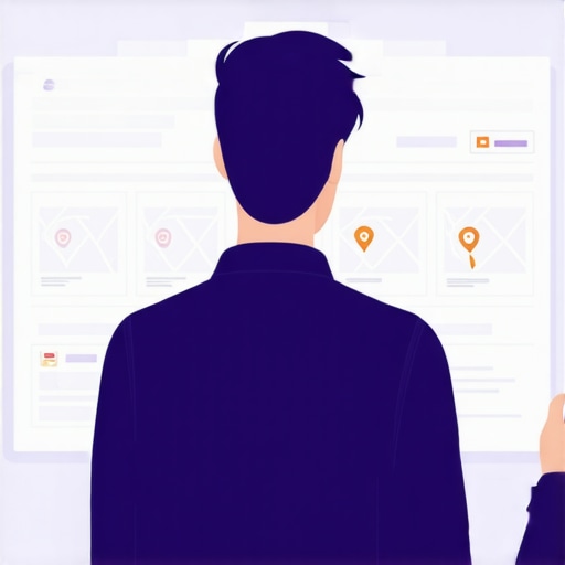 Business owner reviewing SEO analytics on screens