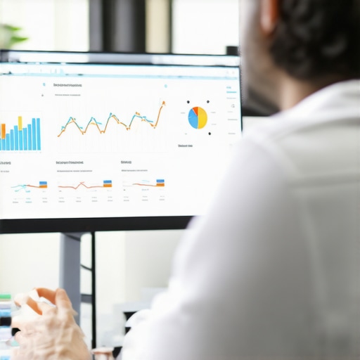 Person reviewing Google Maps and SEO analytics on a laptop.