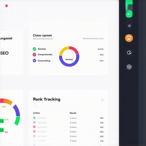 A dashboard showcasing local SEO management tools with graphs and data