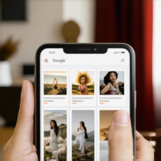 Business owner enhancing Google profile with photos and customer reviews