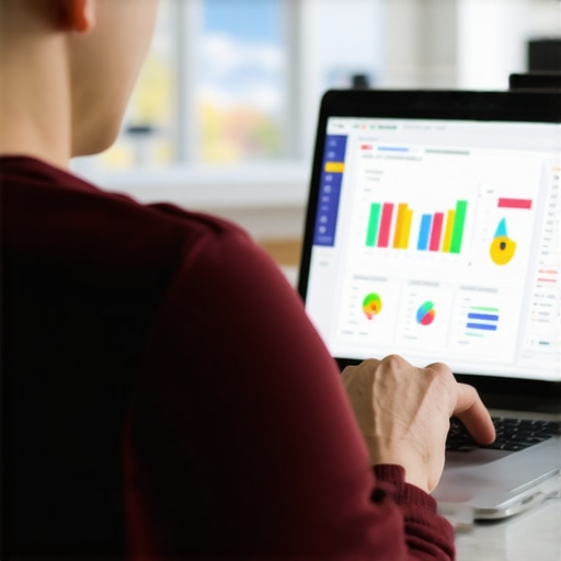 Person reviewing local SEO analytics and maps on a laptop for 2026 strategy