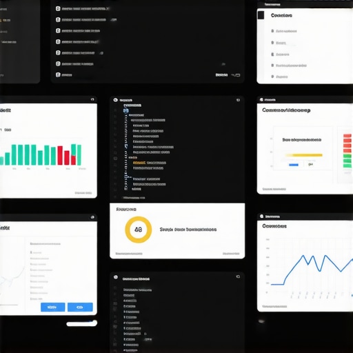A workspace with screenshots of citation audits, schema markup code, and local SEO analytics dashboards.